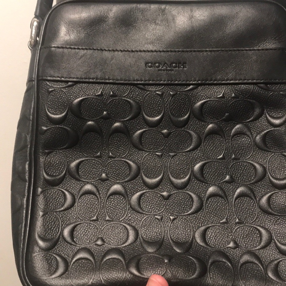 Men’s COACH LEATHER  satchel crossbody